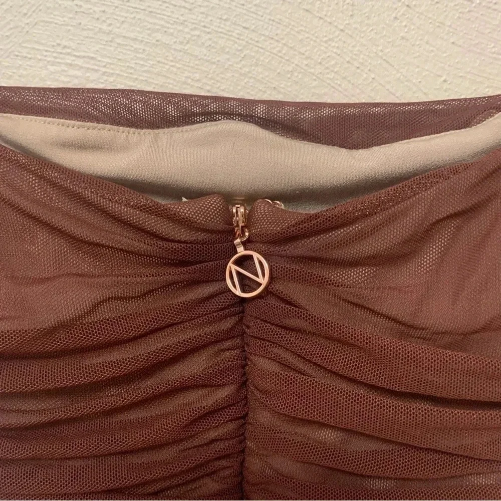Nookie Mecca Mini Dress in Chocolate Size Small